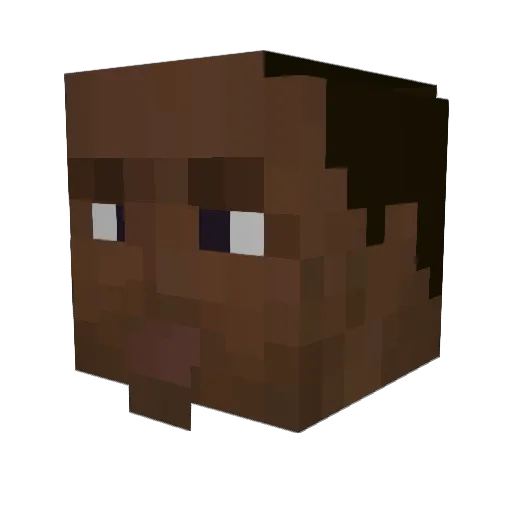 yungvic Minecraft avatar head, 3D render