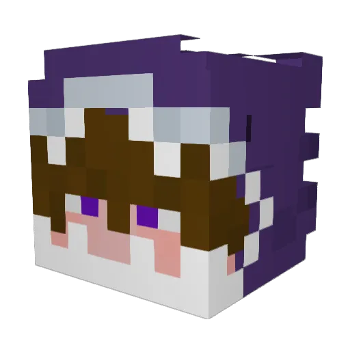 yunhan__ Minecraft avatar head, 3D render