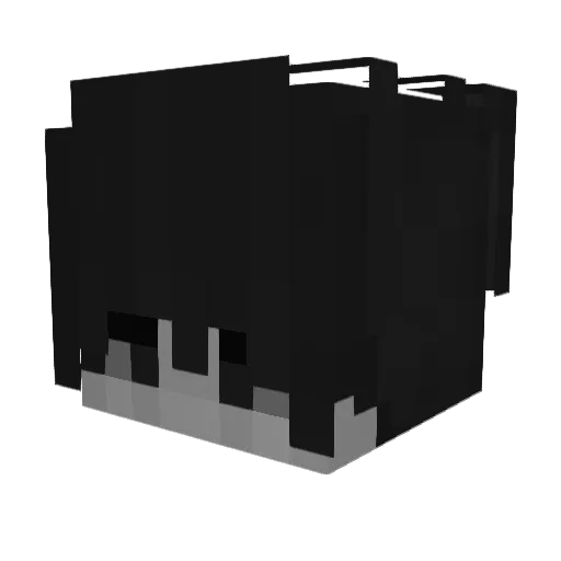 yunic Minecraft avatar head, 3D render