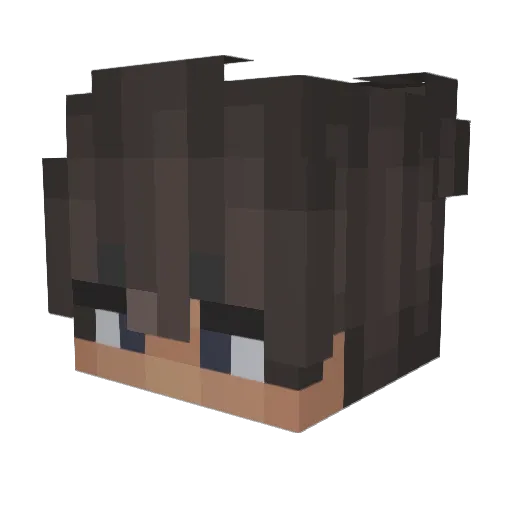 yunicOP Minecraft avatar head, 3D render