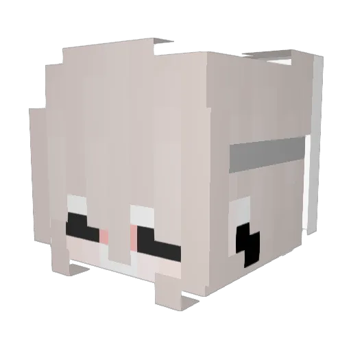 yunikie Minecraft avatar head, 3D render