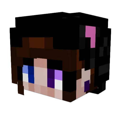 yunita02 Minecraft avatar head, 3D render