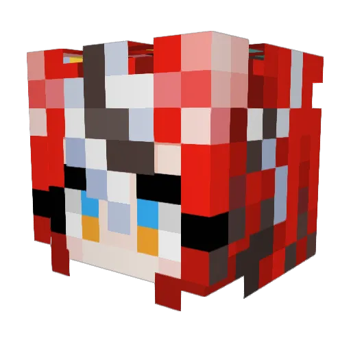 yunojang Minecraft avatar head, 3D render