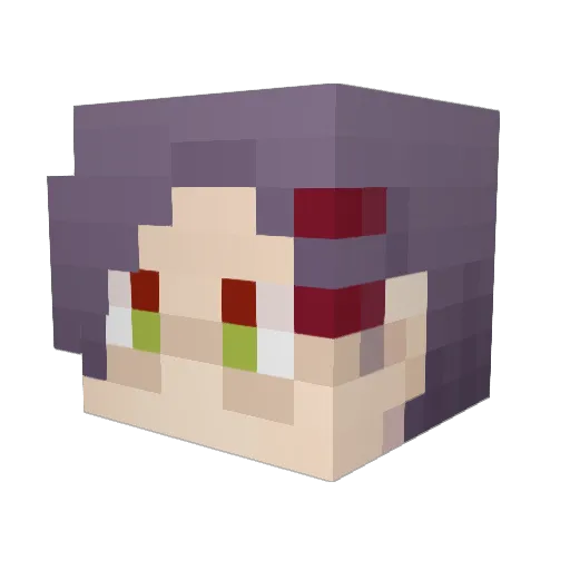yunyun328 Minecraft avatar head, 3D render