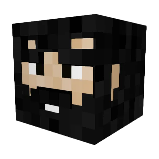 yunzoji Minecraft avatar head, 3D render
