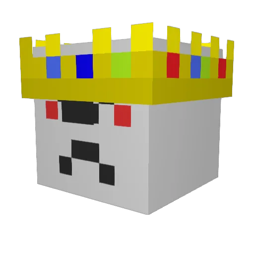 yupii1235 Minecraft avatar head, 3D render