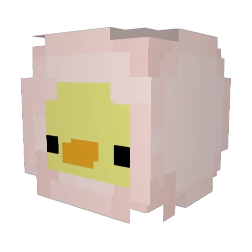 yupitar Minecraft avatar head, 3D render