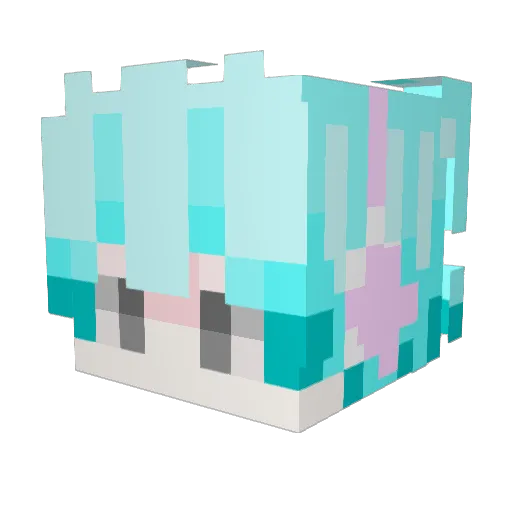 yupo78 Minecraft avatar head, 3D render