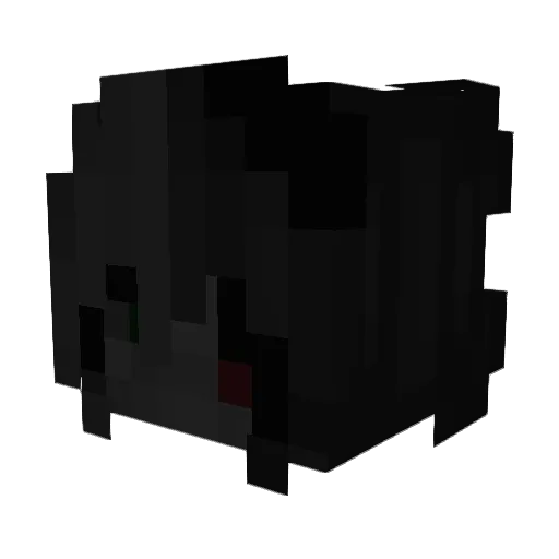 yuquzz Minecraft avatar head, 3D render