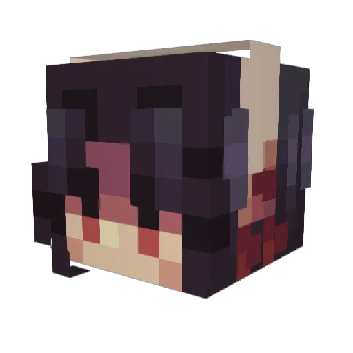yur_1 Minecraft avatar head, 3D render