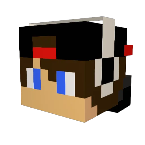 yura60 Minecraft avatar head, 3D render