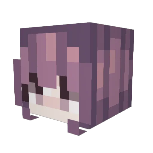 yuraeiii Minecraft avatar head, 3D render