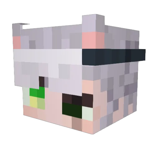 yurari1 Minecraft avatar head, 3D render