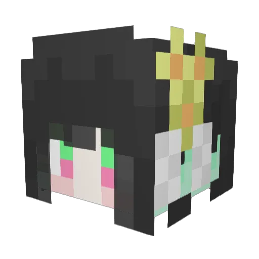 yuras09 Minecraft avatar head, 3D render