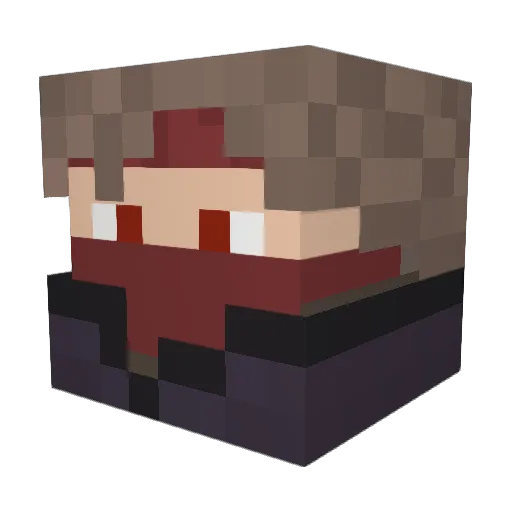 yurazz10 Minecraft avatar head, 3D render