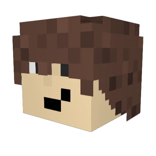 yurded123 Minecraft avatar head, 3D render