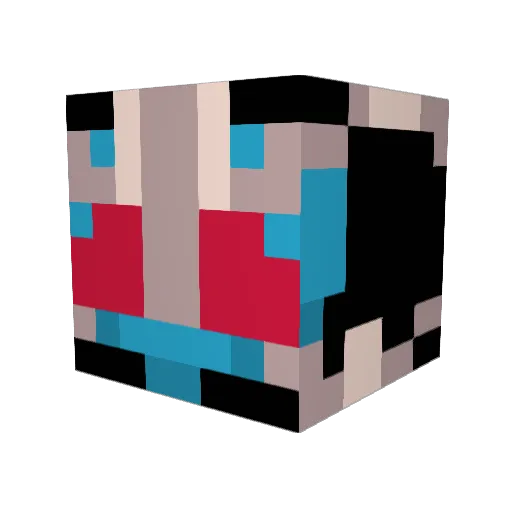 yurei_000 Minecraft avatar head, 3D render