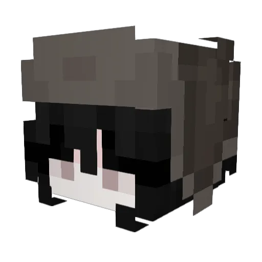 yureiae Minecraft avatar head, 3D render