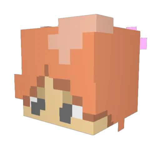 yuri201o Minecraft avatar head, 3D render