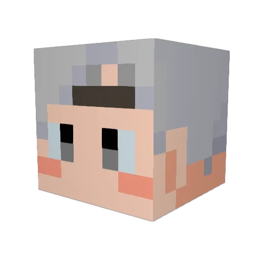 yuri731 Minecraft avatar head, 3D render