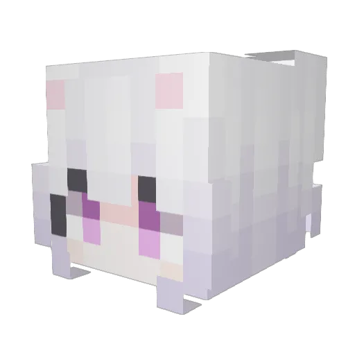 yuriRain Minecraft avatar head, 3D render
