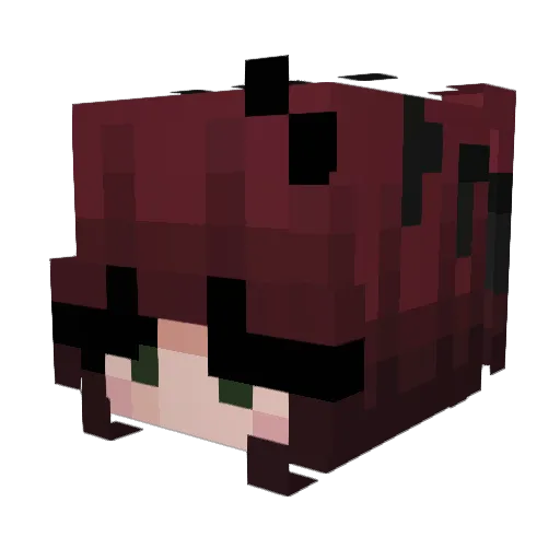 yuridlm Minecraft avatar head, 3D render