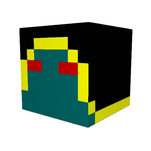yuriel Minecraft avatar head, 3D render