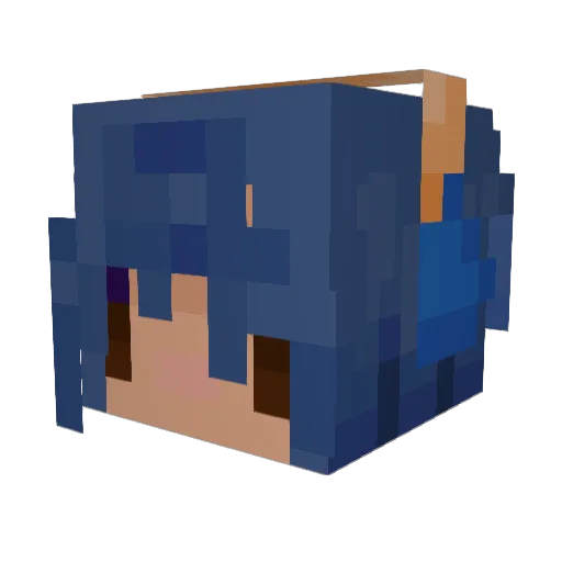 yurifulv Minecraft avatar head, 3D render