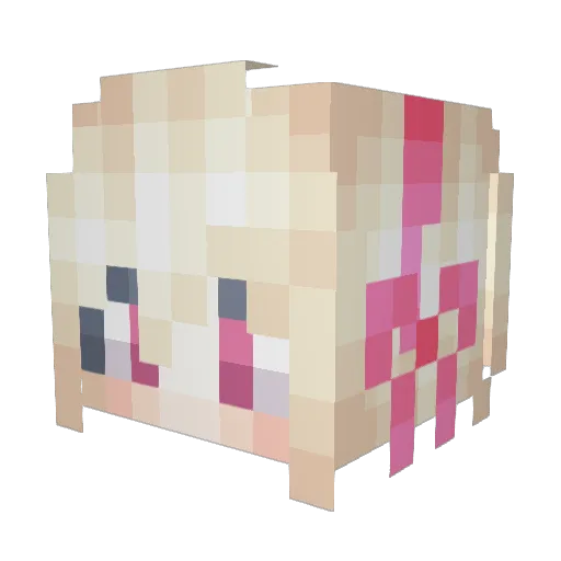 yurillyy Minecraft avatar head, 3D render