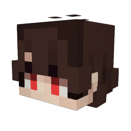 yuringhost Minecraft avatar head, 3D render