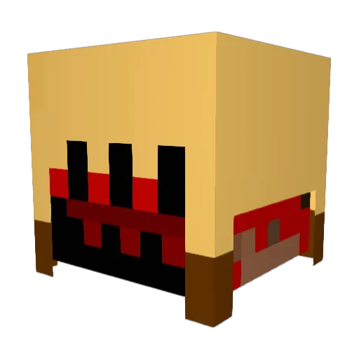 yurinotdead Minecraft avatar head, 3D render