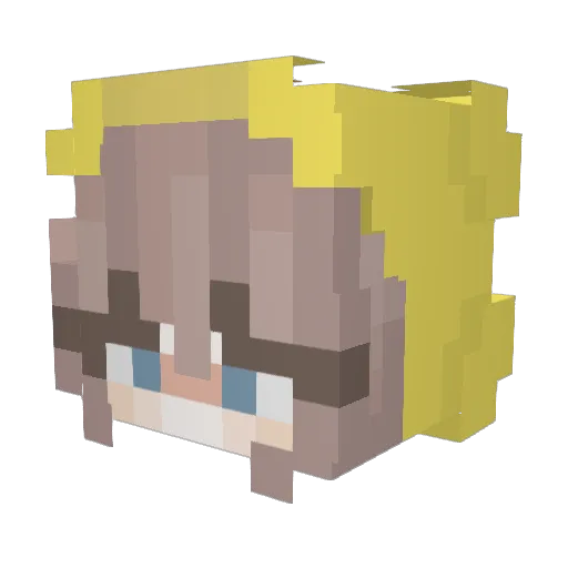 yurion31 Minecraft avatar head, 3D render