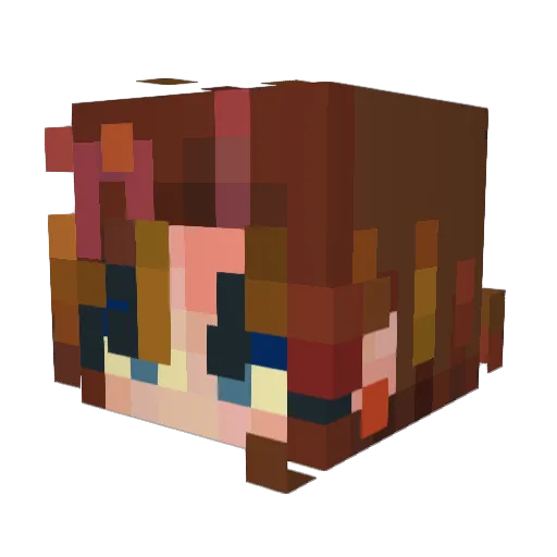 yurmommy Minecraft avatar head, 3D render