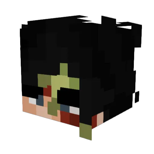 yuroingo Minecraft avatar head, 3D render