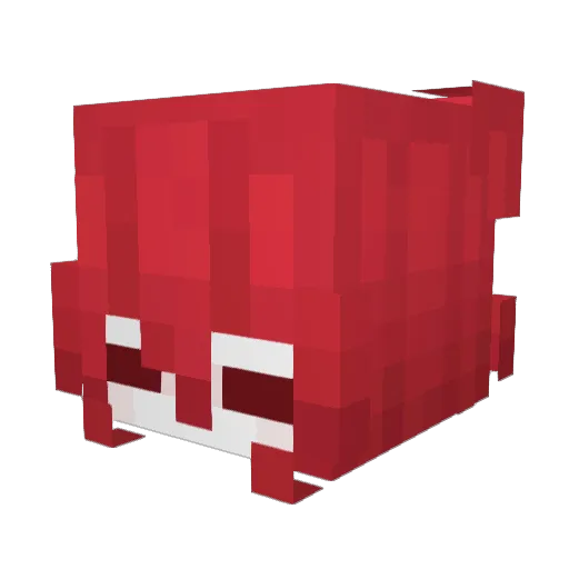 yuronana Minecraft avatar head, 3D render
