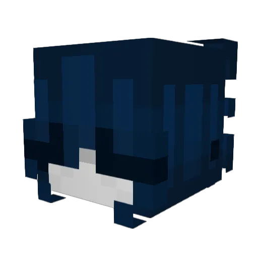yuroui Minecraft avatar head, 3D render