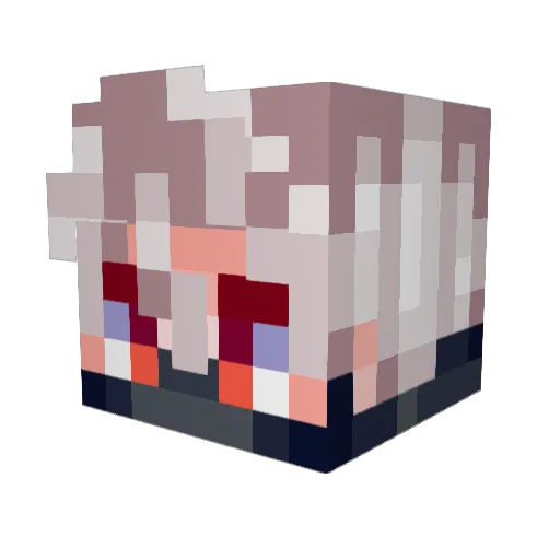 yursh1m Minecraft avatar head, 3D render