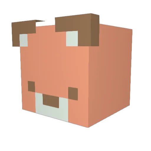 yury6974 Minecraft avatar head, 3D render