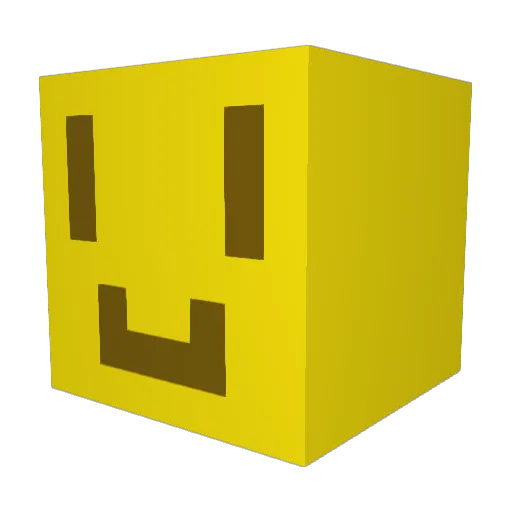 yuryha Minecraft avatar head, 3D render
