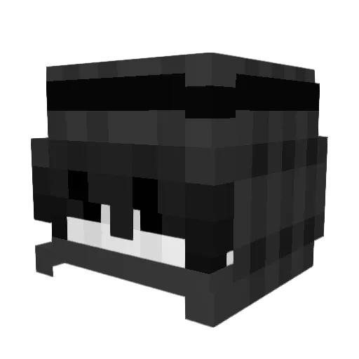 yuryj Minecraft avatar head, 3D render