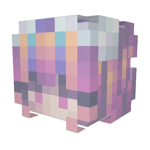 yusa1011 Minecraft avatar head, 3D render