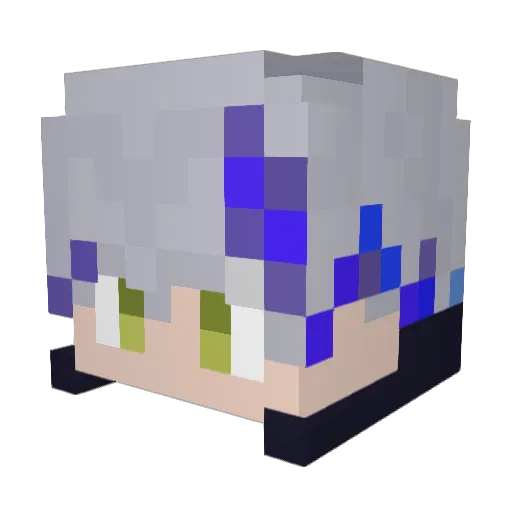 yuse22 Minecraft avatar head, 3D render