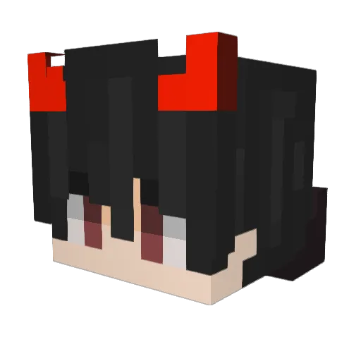 yuseonu Minecraft avatar head, 3D render