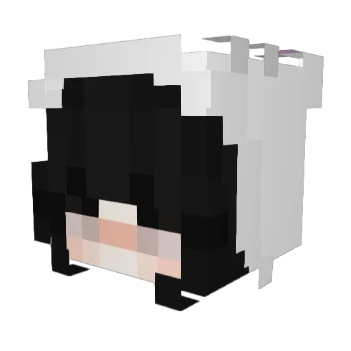 yusheng02 Minecraft avatar head, 3D render