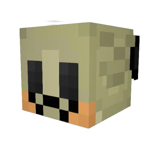 yushi2200 Minecraft avatar head, 3D render
