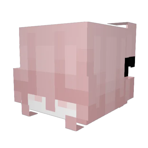 yusii Minecraft avatar head, 3D render