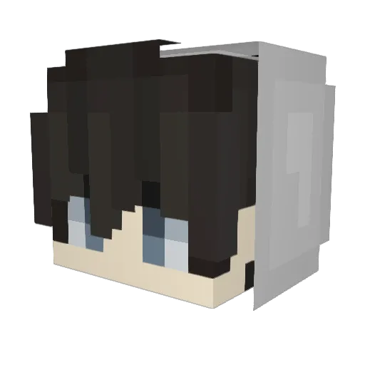 yusuke519 Minecraft avatar head, 3D render