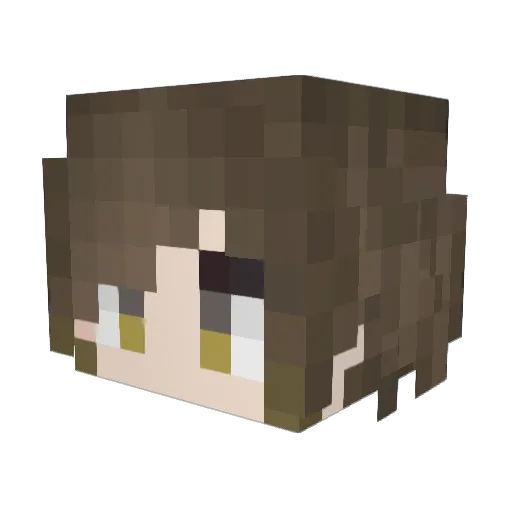 yusuke_aniki Minecraft avatar head, 3D render