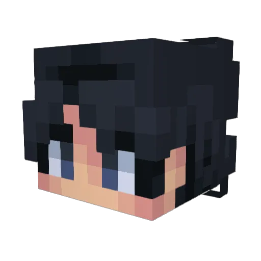 yuta111111 Minecraft avatar head, 3D render