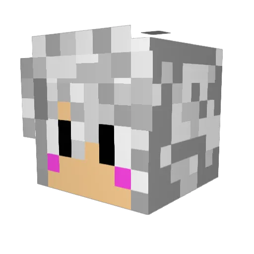yuta1130 Minecraft avatar head, 3D render